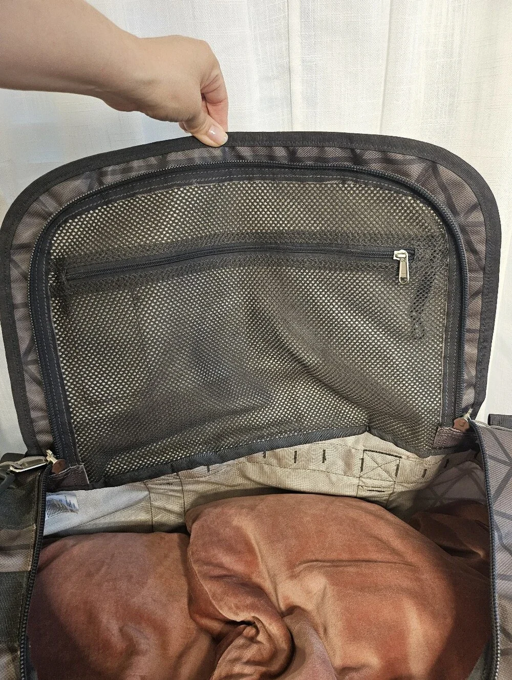 The North Face Men’s Charcoal Patterned Duffel Bag